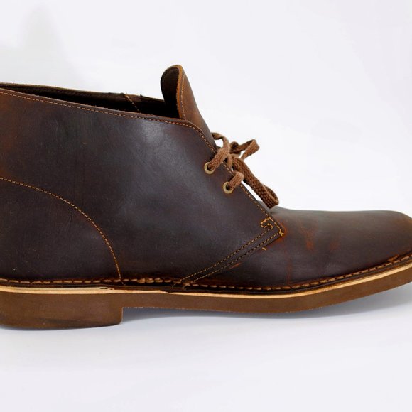 Clarks Men\'s Bushacre 2 Chukka Leather Boot - Beeswax, US 13M main image 6